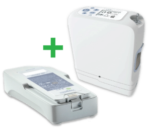 portable oxygen concentrator plus extra battery